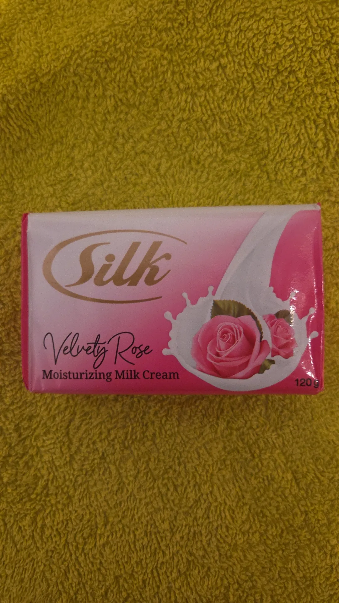 Мыло туалетное Silk Velvety Rose Moisturizing Milk Cream, 120 г