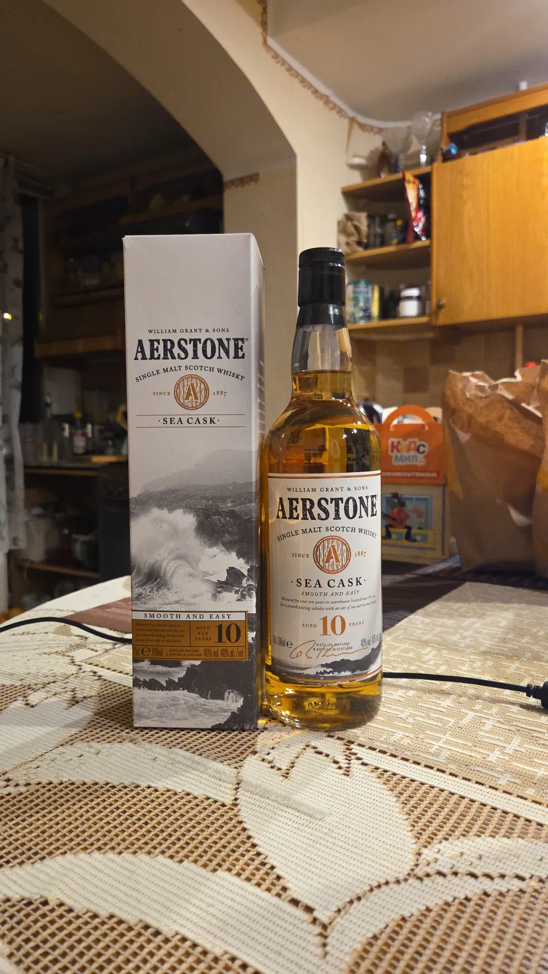Виски Aerstone Sea Cask 10 Years Single Malt Scotch Whisky, 40%, 0,7 л