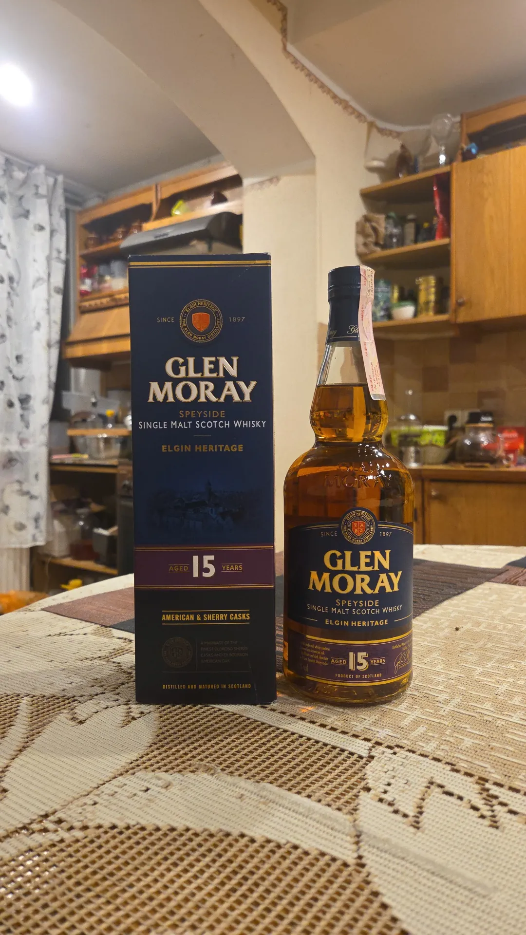 Виски односолодовый Glen Moray Elgin Heritage 15 лет в подарочной коробке, 40%, 0,7 л